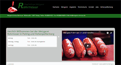 Desktop Screenshot of metzgerei-rohrmoser.de